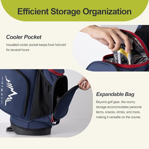 14 Way Golf Stand Bag for Men with Top Dividers and 10 Pockets D91627