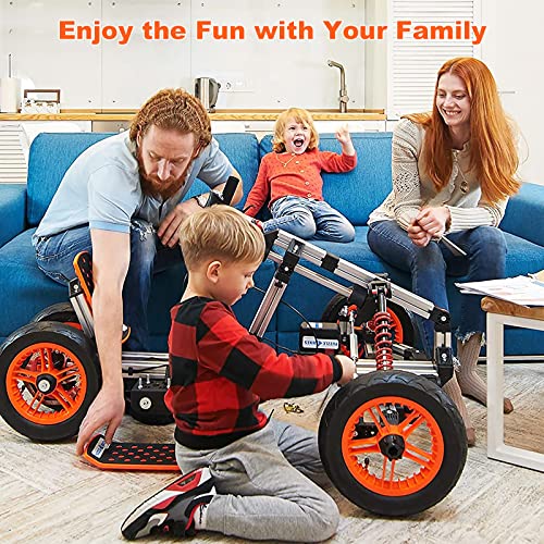 Electric Go Kart for Kids Ages 5-18, 800W Brushless Motor, Battery Powered Ride-On D921