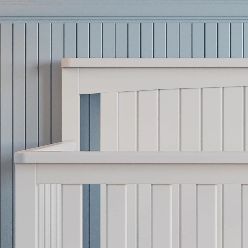 Child Craft Scout 4-in-1 Convertible Crib, Matte White E9812