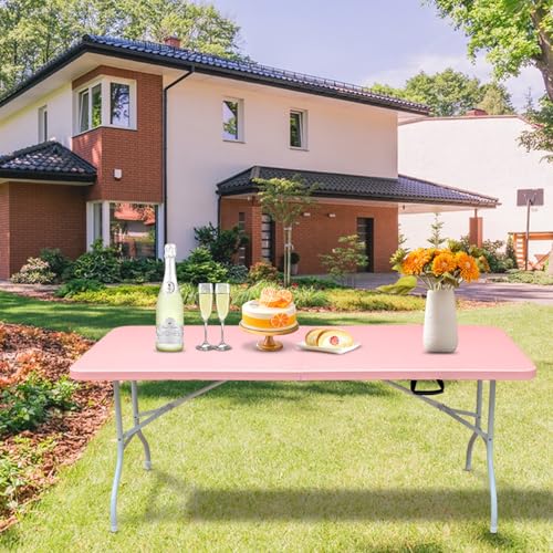 Portable Plastic Folding Table 4ft Heavy Duty Indoor Outdoor Y145657