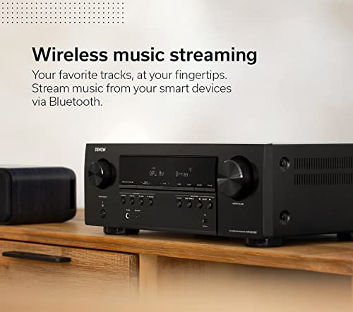 Denon AVR-S970H 8K Ultra HD 7.2 Channel AV Receiver, Black B496