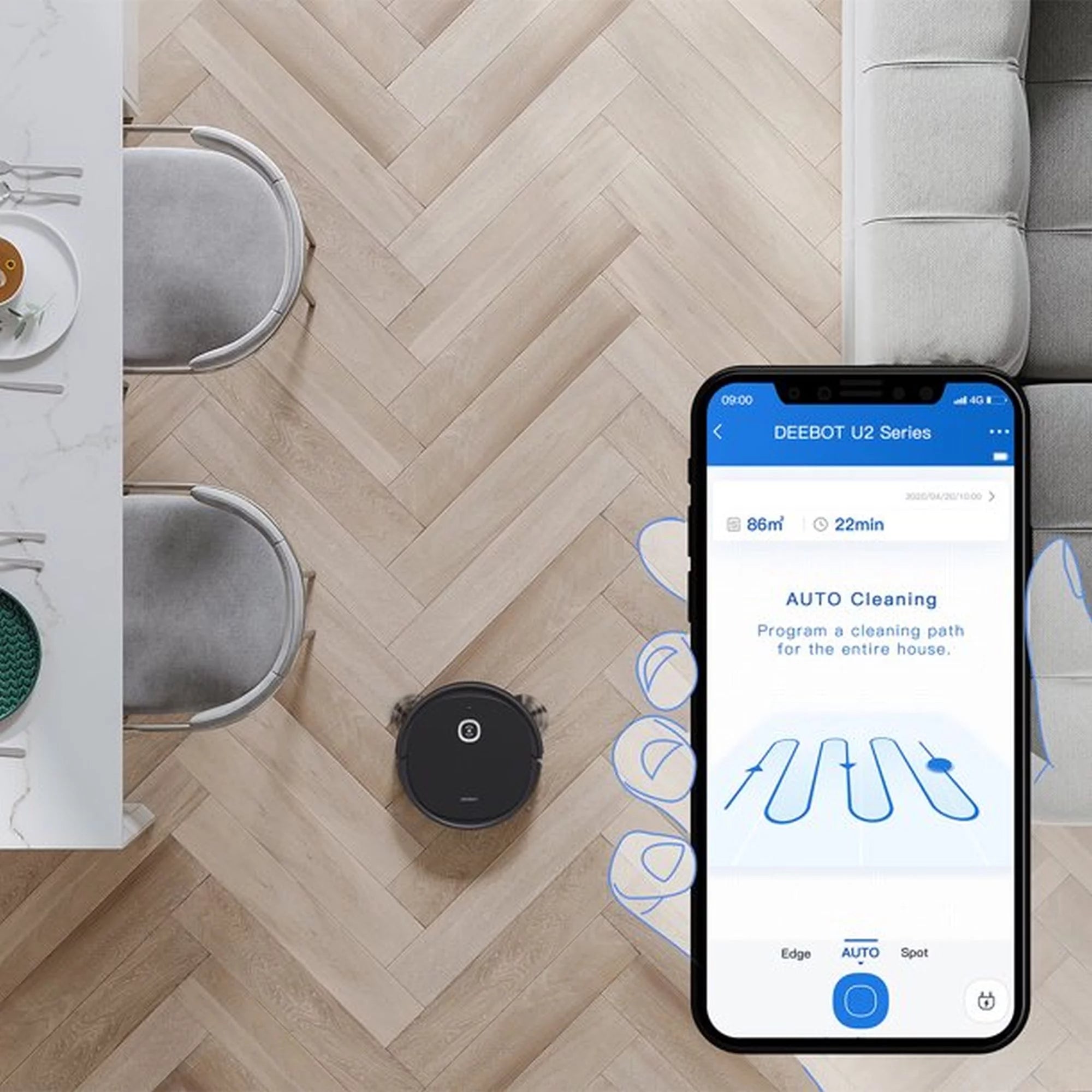 ECOVACS DEEBOT U2SE Robot Vacuum and Mop with WiFi Q525079