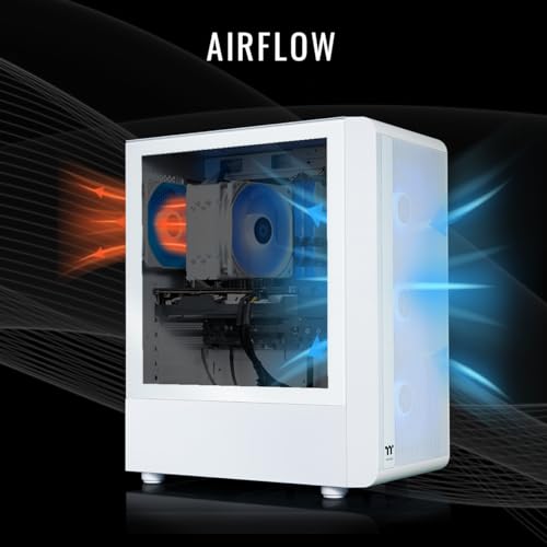 Thermaltake LCGS Quartz R66 Gaming Desktop, AMD Ryzen 5 5600, RX 6600, 1TB NVMe, Windows 11 K558