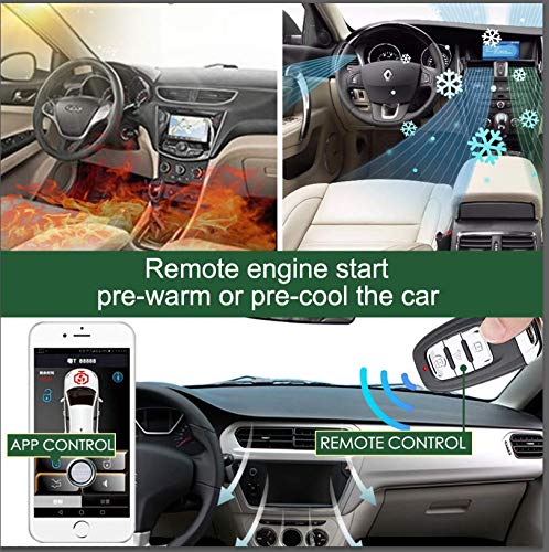 Universal Remote Starter Kit PKE Passive Keyless Entry Push Button Car Alarm System B38407