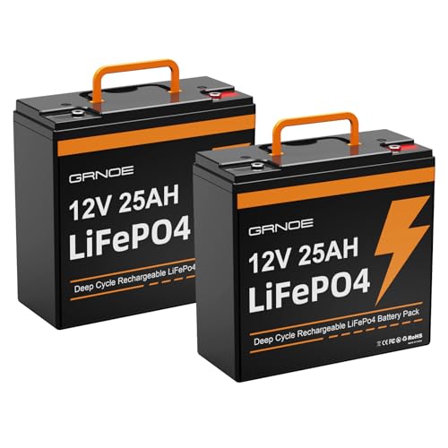 12V 25Ah LiFePO4 Battery with Built-in 20A BMS Q9551