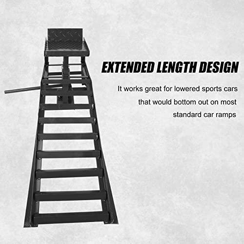 2 Pack Hydraulic Car Ramps 5T Low Profile Vehicle Lift Service Ramps X117