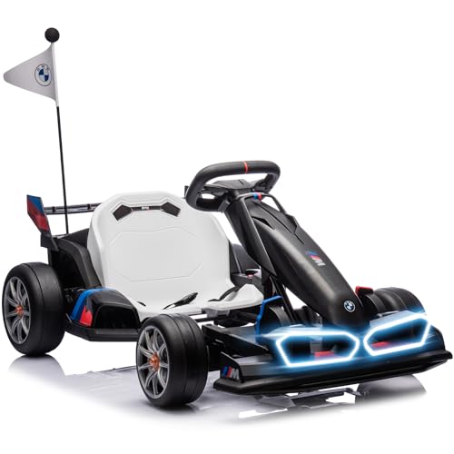 BMW Licensed 36V Electric Drift Go Kart for Kids, 7.5 MPH, Black W284