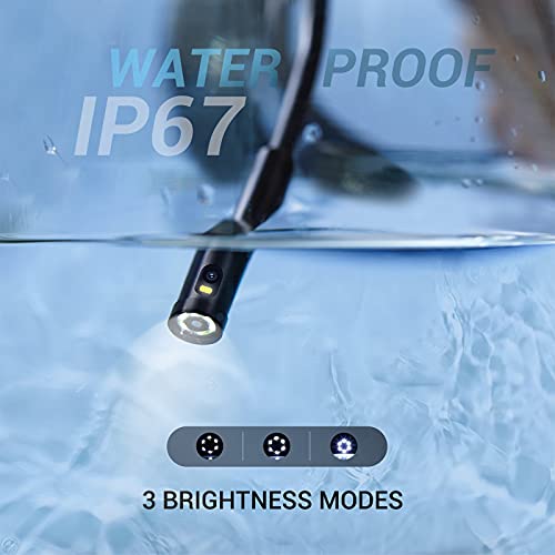 DEPSTECH Dual Lens Industrial Endoscope 1080P Inspection Camera with 4.3" LCD Screen D9013
