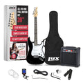 LyxPro Electric Guitar 39" Beginner Starter Kit with 20W Amp, Black B69338