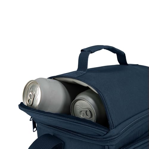 Carhartt Insulated 12 Can Two Compartment Lunch Cooler Bag, Black S79886