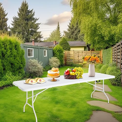 Portable Plastic Folding Table 4ft Heavy Duty Indoor Outdoor Y145657