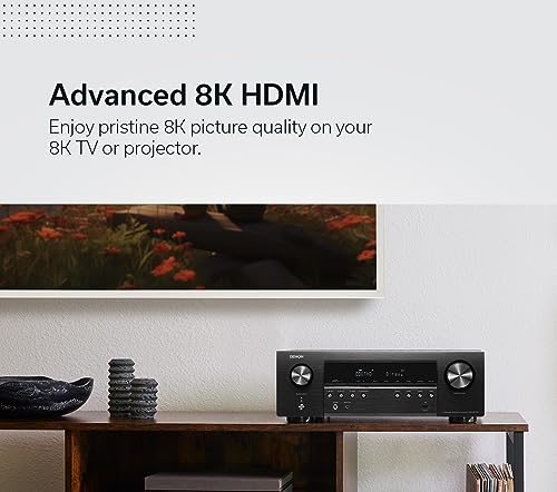 Denon AVR-S670H 5.2 Ch Home Theater Receiver (2023 Model) - 8K UHD HDMI, Bluetooth & Wi-Fi, Renewed I29379