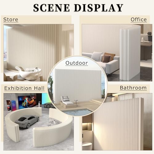 Portable Paper Room Divider Folding Privacy Screen G493926