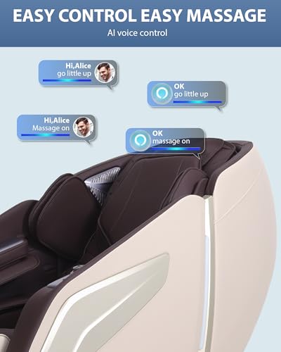 4D Massage Chair Full Body Zero Gravity SL Track Black Y3071