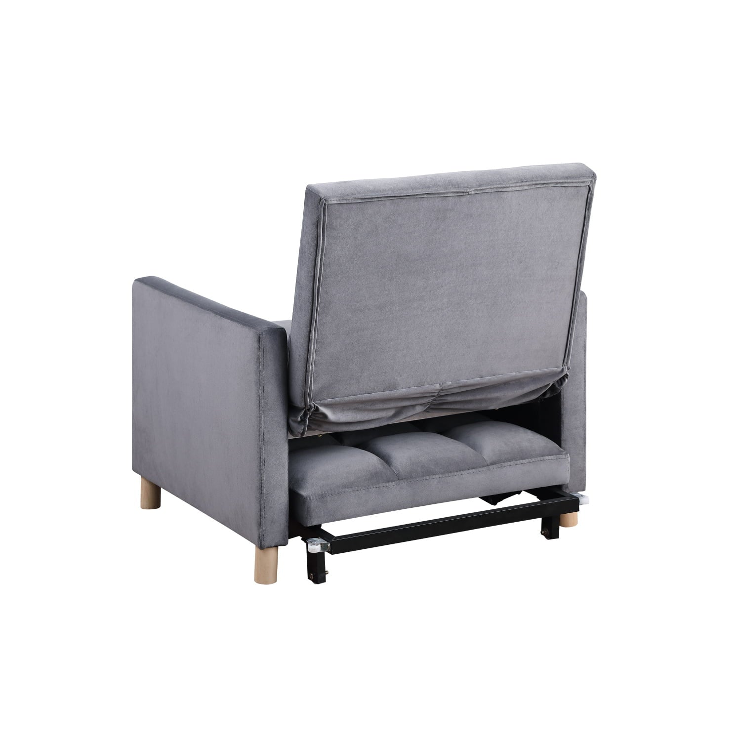 Holaki Convertible Sleeper Sofa Chair Bed with Pillow, Velvet, for Living Room M997