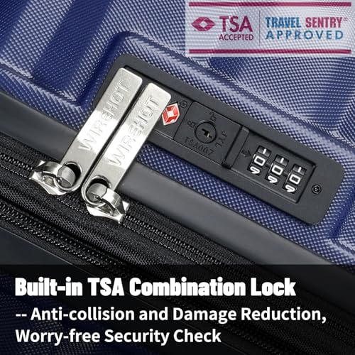 Lightweight 3-Piece Hardshell Luggage Set with Spinner Wheels & TSA Lock, Light Avocado Green B502471