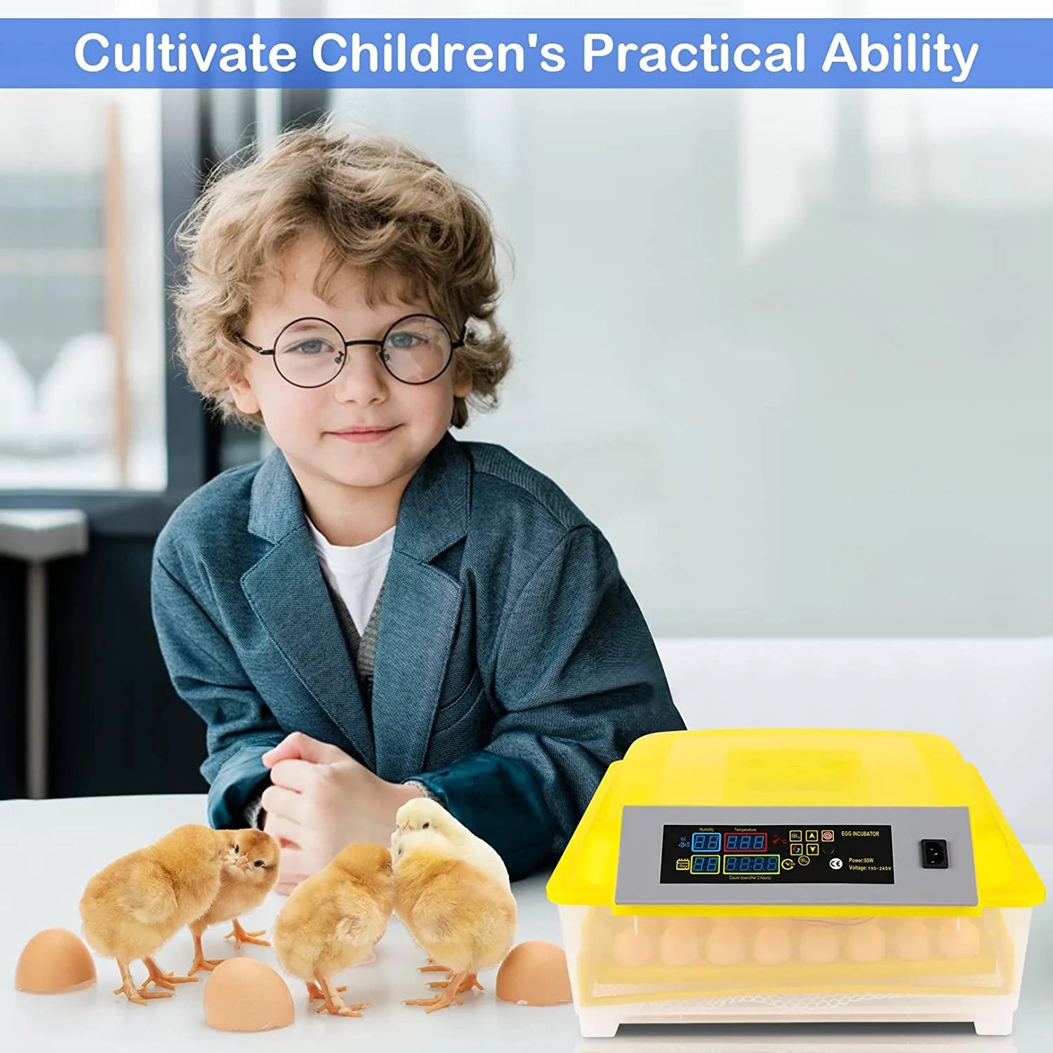 48 Egg Automatic Incubator with Temperature Control and Egg Turning U72330