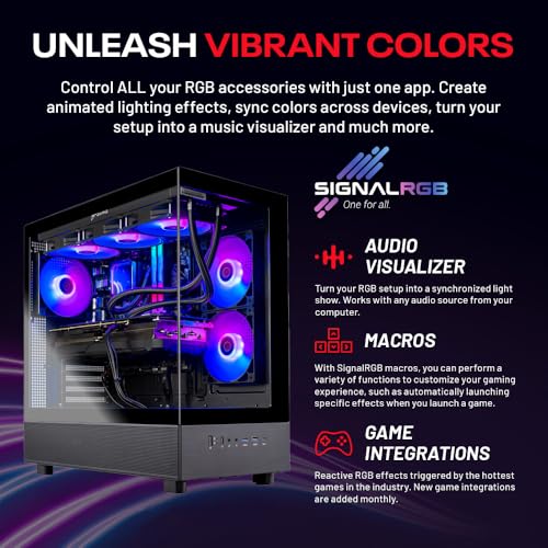 Skytech Gaming Azure 3 Desktop PC, Intel i7 14700F, RTX 5070, 32GB DDR5, 1TB SSD T5610
