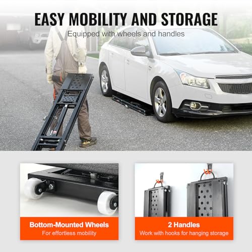VEVOR Portable Car Lift 7000 LBS Capacity Heavy-Duty Carbon Steel T407236