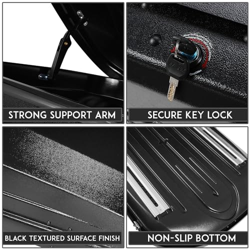 Rooftop Cargo Carrier ABS Lockable Hard Shell Waterproof 55 x 34.5 x 14 Inches O3540