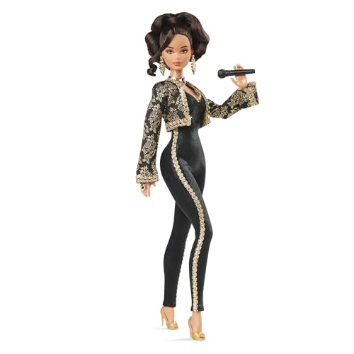 Barbie Signature Juan Gabriel Collectible Doll in Black and Gold Suit Z408