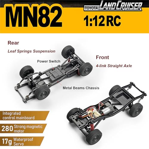 MN82 RC Crawler 1/12 Toyota Land Cruiser 4x4 Off Road Truck RTR M490210
