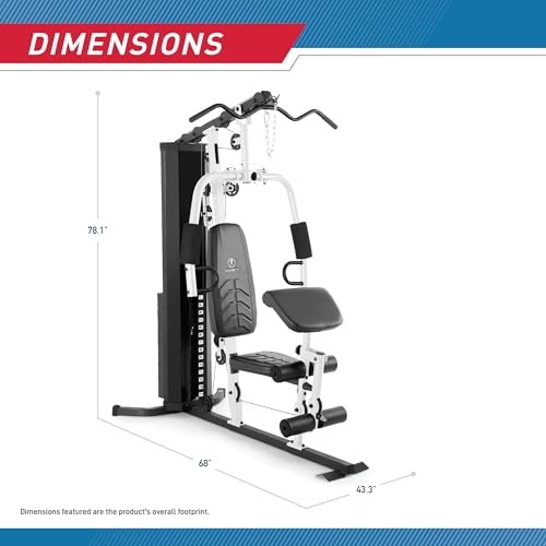 Marcy 150lb Stack Home Gym with Pulley and Leg Developer C369