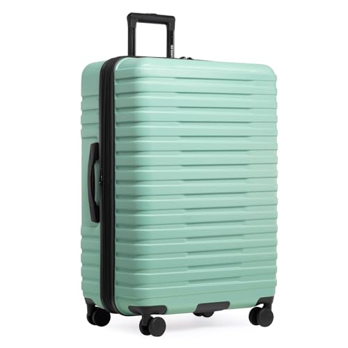U.S. Traveler Boren Polycarbonate Hardside Carry-on Suitcase with 8 Spinner Wheels, Teal, 22-Inch S2578