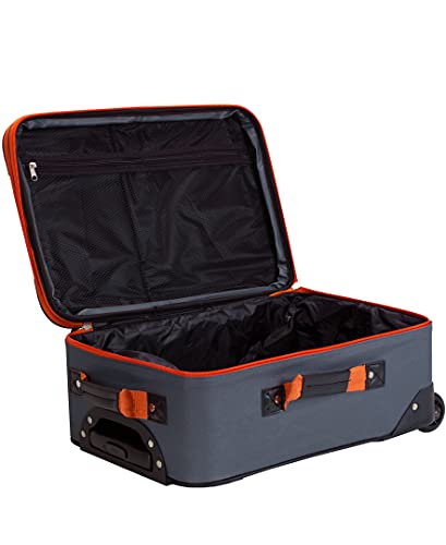 Rockland Journey Softside Upright Luggage Set, Expandable, 4-Piece K56322