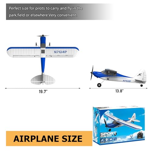 RC Plane Sport Cub 500 S2 RTF 4CH Remote Control Airplane with Gyro Stabilization X982775