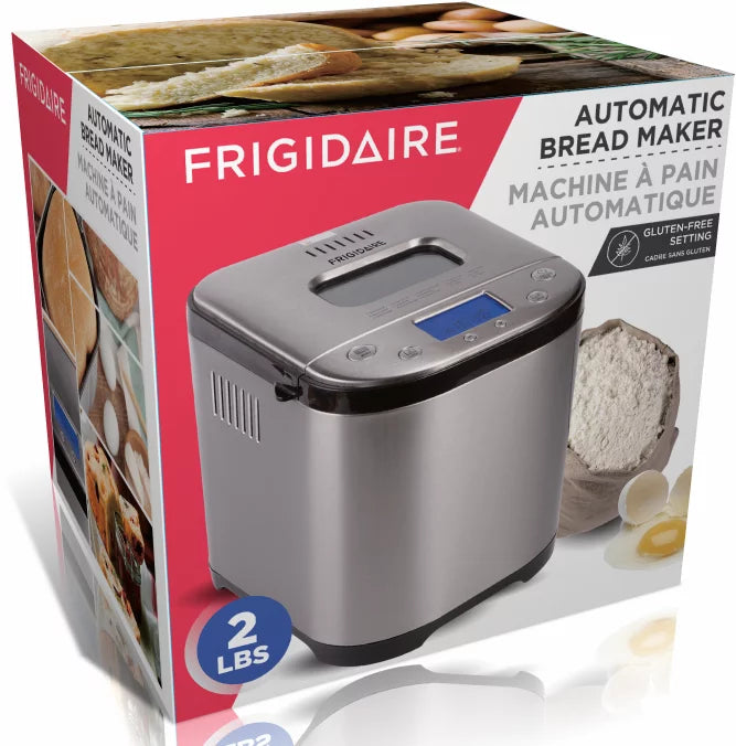 FRIGIDAIRE 15 Program Stainless Steel Bread Maker, 2LB XL Loaf Q90347