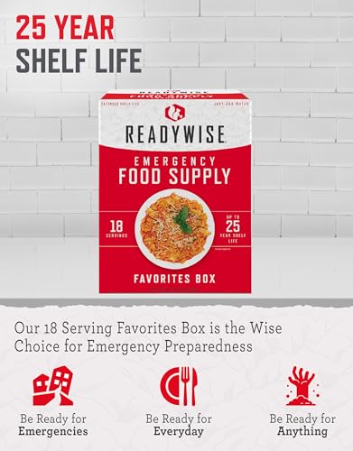 ReadyWise Emergency Food Supply 18 Servings Favorites Box Survival Food Kit N6714