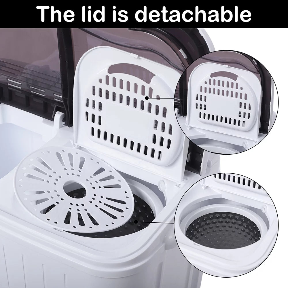 Compact Washer and Spinner Combo for Apartment, Dorm, RV A462