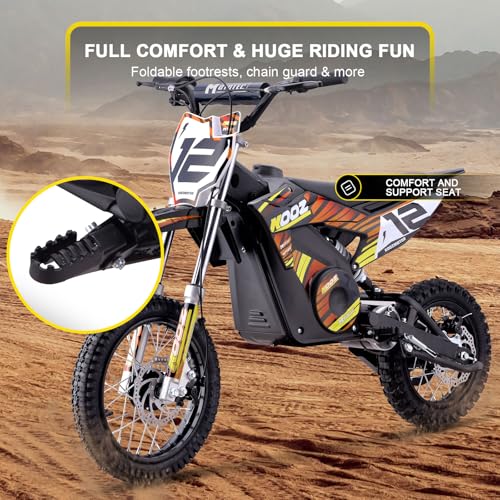 MotoTec 36v 1000w Electric Dirt Bike Orange A2866