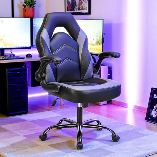Gaming Chair with Footrest, Lumbar Support, Red/Black M9231