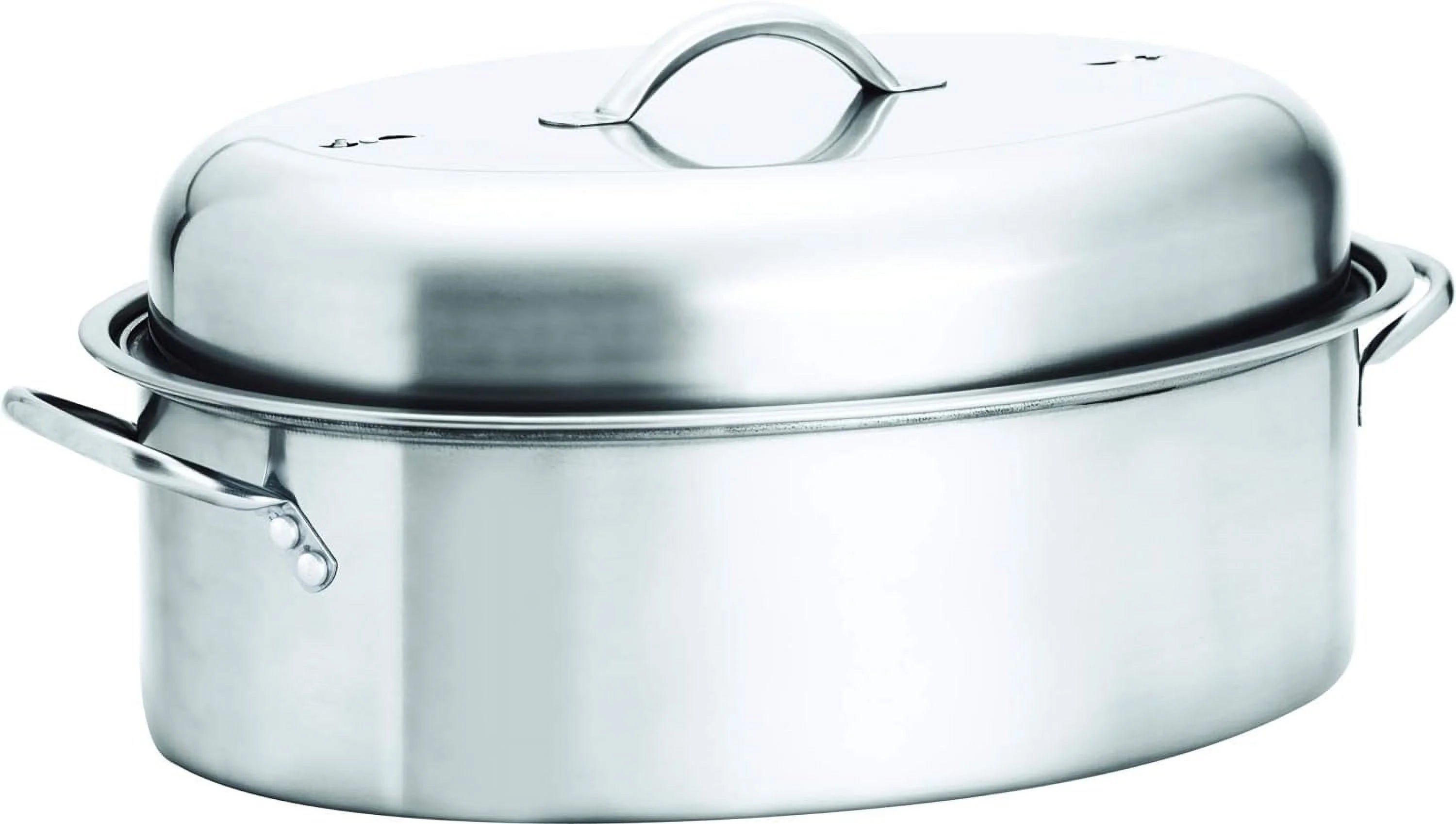 42cm Stainless Steel Oval Turkey Roaster With Rack & Lid