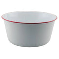 Red Rim Enamel Mixing Bowl