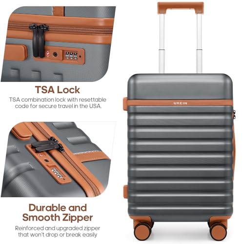 Luggage Sets 3 Piece, Carry On 20 Inch Hardside Suitcase with Spinner Wheels and TSA Lock J67858