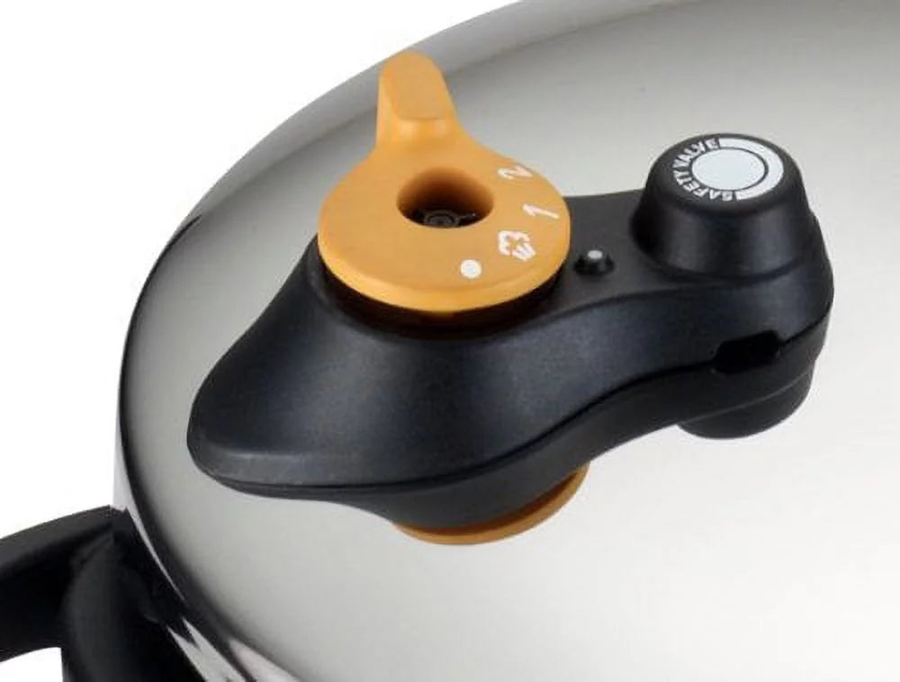 T-fal P25107 Stainless Steel Pressure Cooker, 6.3-Quart, Silver Q27853