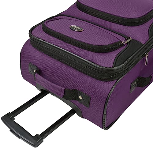 U.S. Traveler Rio Expandable Carry-on Luggage, Orange R95197