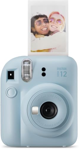 Fujifilm Instax Mini 12 Instant Camera Pastel Blue with 40 Sheets Film Bundle R3418