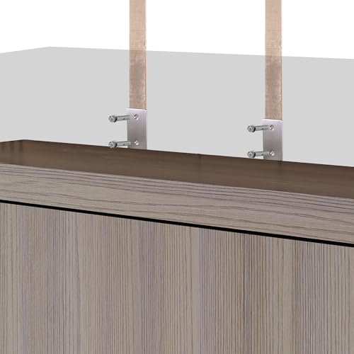 Murphy Bed Full - Space Saving, Convertible Hidden Bed, Brown C7991