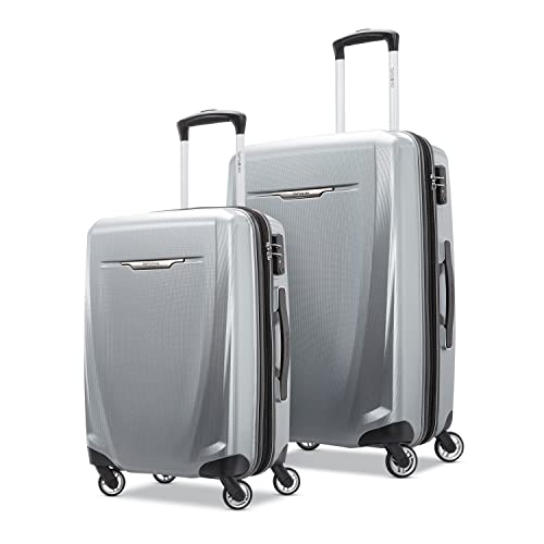 Samsonite Winfield 3 DLX Hardside Expandable Luggage, Silver, Carry-On 20-Inch F64293