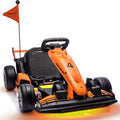 Licensed McLaren Electric Go Kart for Kids, 24V 7AH Electric Drift Kart Car with Adjustable Seat, 7.5 MPH Battery Powered Crazy Cart for Kids, Racing Toy with Fast Two 200W Motors (24V)