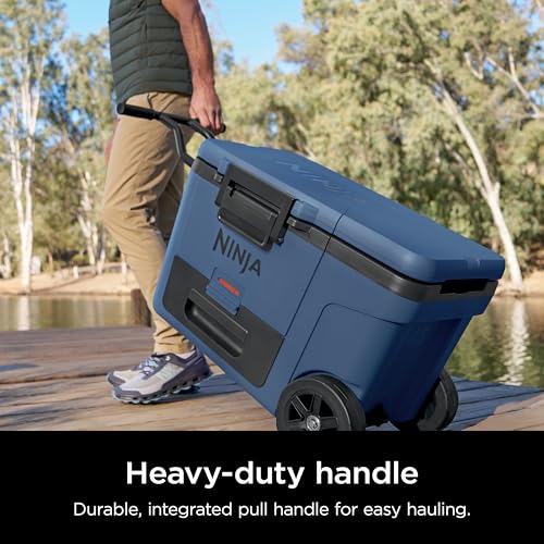Ninja FrostVault 45QT Cooler with Wheels, Lakeshore Blue M1144