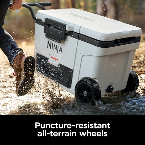 Ninja FrostVault 45QT Cooler with Wheels, Lakeshore Blue M1144