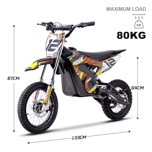 MotoTec 36v 1000w Electric Dirt Bike Orange A2866