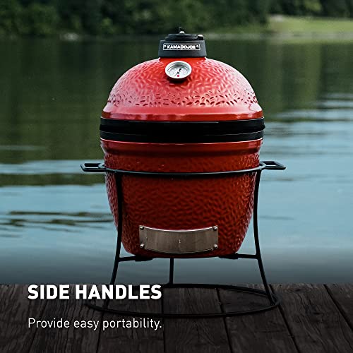 Kamado Joe Joe Jr 13.5-inch Portable Ceramic Charcoal Grill, Red M736033