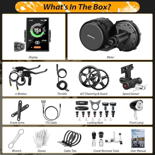 Bafang BBS-HD 48V 1000W Mid Drive Motor Conversion Kit T385