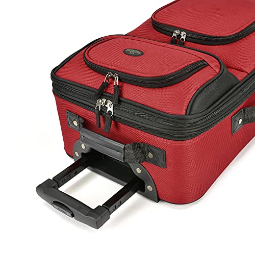 U.S. Traveler Rio Expandable Carry-on Luggage, Orange R95197